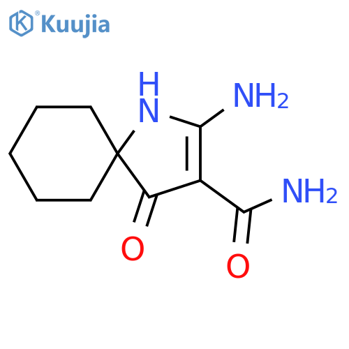2-amino-4-oxo-1-azaspiro4.5dec-2-ene-3-carboxamide structure