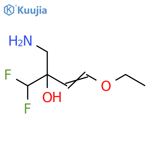 1-amino-2-(difluoromethyl)-4-ethoxybut-3-en-2-ol structure