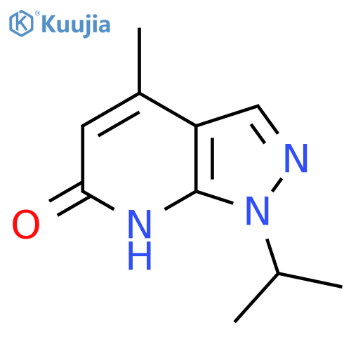 4-methyl-1-(propan-2-yl)-1H,6H,7H-pyrazolo3,4-bpyridin-6-one structure