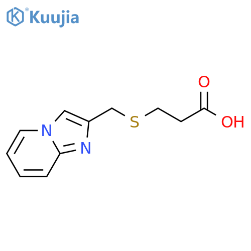 3-({Imidazo1,2-apyridin-2-ylmethyl}sulfanyl)propanoic Acid structure