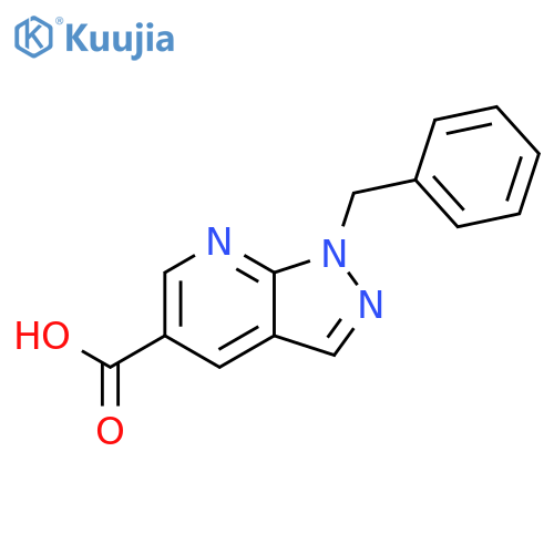 1-Benzyl-1H-pyrazolo3,4-bpyridine-5-carboxylic Acid structure