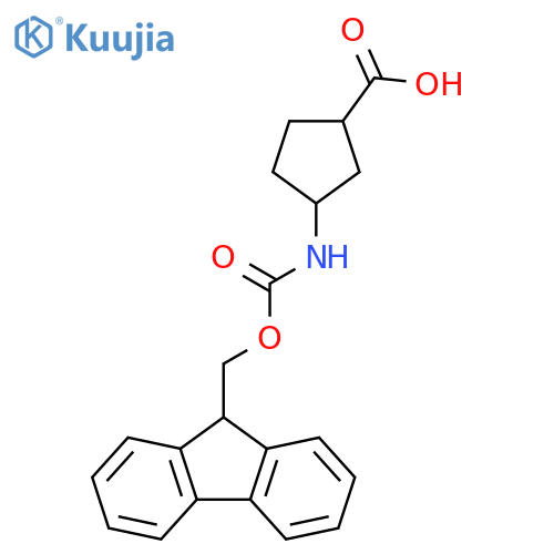 3-(Fmoc-amino)cyclopentanecarboxylic acid structure