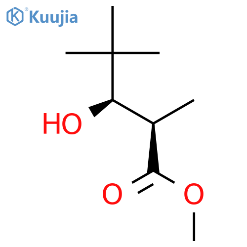 Pentanoic acid, 3-hydroxy-2,4,4-trimethyl-, methyl ester, (2R,3R)- structure