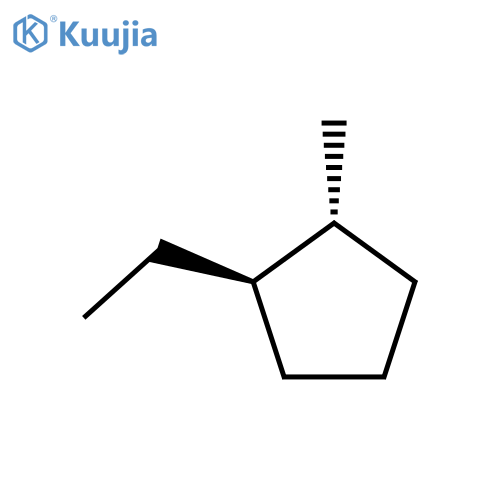 rac-(1R,2R)-1-ethyl-2-methylcyclopentane, trans structure