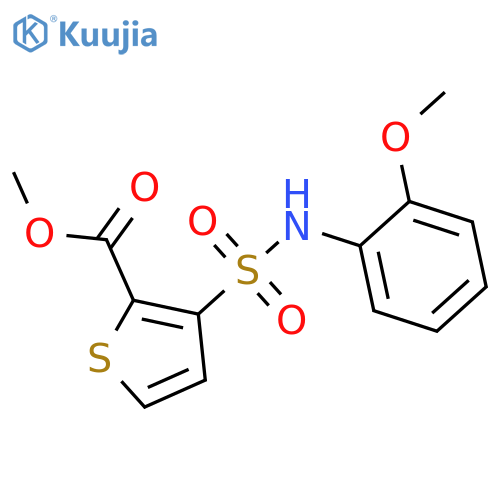 methyl 3-(2-methoxyphenyl)sulfamoylthiophene-2-carboxylate structure