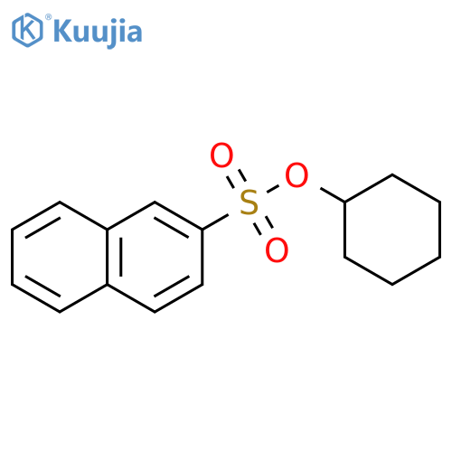 2-Naphthalenesulfonic acid, cyclohexyl ester structure