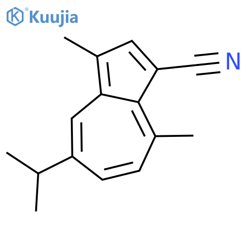1-Azulenecarbonitrile,3,8-dimethyl-5-(1-methylethyl)- structure