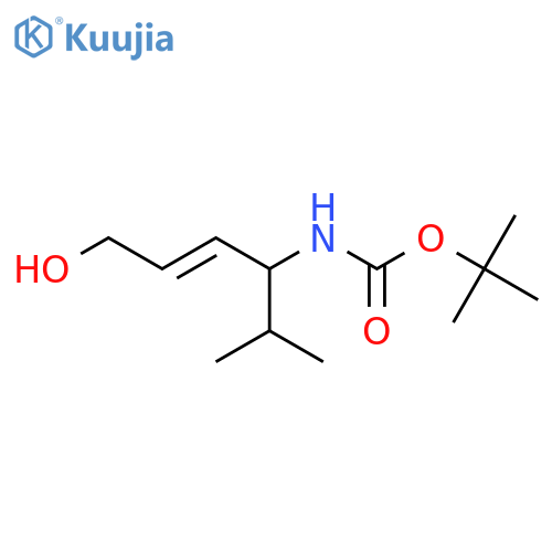 tert-butyl N-(6-hydroxy-2-methylhex-4-en-3-yl)carbamate structure