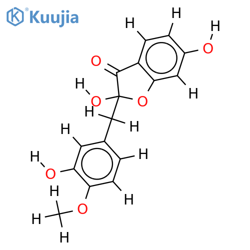 2-Benzyl-2,6,3'-trihydroxy-4'-methoxycumaran-3-on structure
