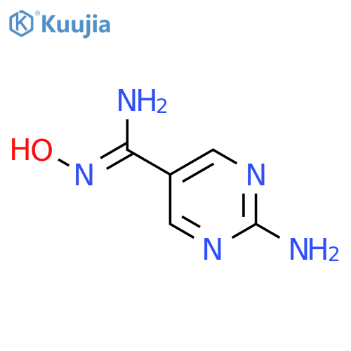 5-Pyrimidinecarboximidamide, 2-amino-N-hydroxy- structure
