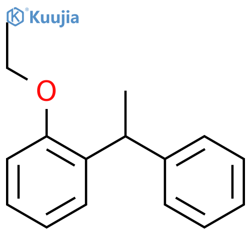 Benzene, 1-ethoxy-2-(1-phenylethyl)- structure