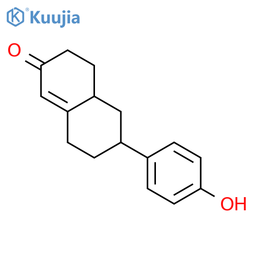 6-(4-hydroxyphenyl)-4,4a,5,6,7,8-hexahydro-3h-naphthalen-2-one structure