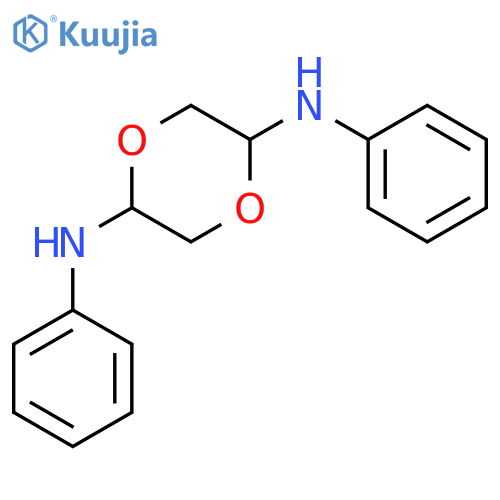 1,4-Dioxane-2,5-diamine, N,N'-diphenyl- structure