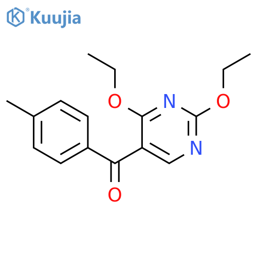 (2,4-diethoxypyrimidin-5-yl)-(4-methylphenyl)methanone structure