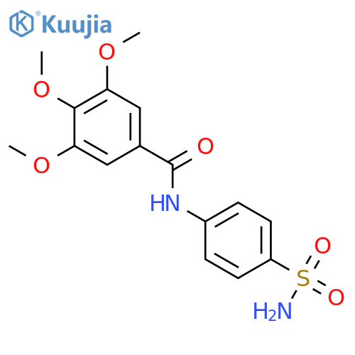 3,4,5-trimethoxy-N-(4-sulfamoylphenyl)benzamide structure