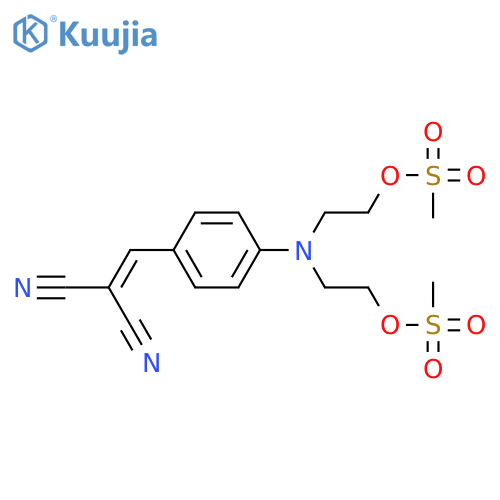 2-[[4-(2,2-Dicyanoethenyl)phenyl]-(2-methylsulfonyloxyethyl)amino]ethyl methanesulfonate structure