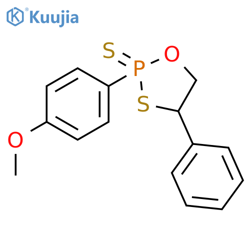 1,3,2-Oxathiaphospholane, 2-(4-methoxyphenyl)-4-phenyl-, 2-sulfide structure