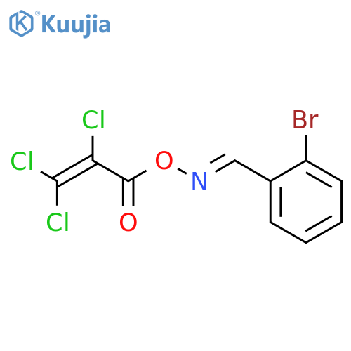 Benzaldehyde, 2-bromo-, O-(2,3,3-trichloro-1-oxo-2-propenyl)oxime structure