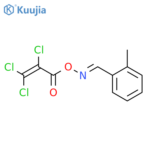 Benzaldehyde, 2-methyl-, O-(2,3,3-trichloro-1-oxo-2-propenyl)oxime structure
