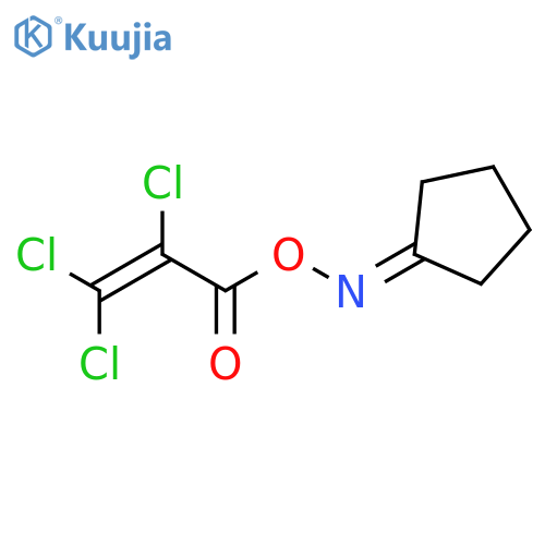 Cyclopentanone, O-(2,3,3-trichloro-1-oxo-2-propenyl)oxime structure