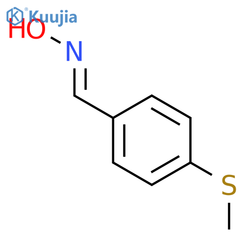 N-{4-(methylsulfanyl)phenylmethylidene}hydroxylamine structure