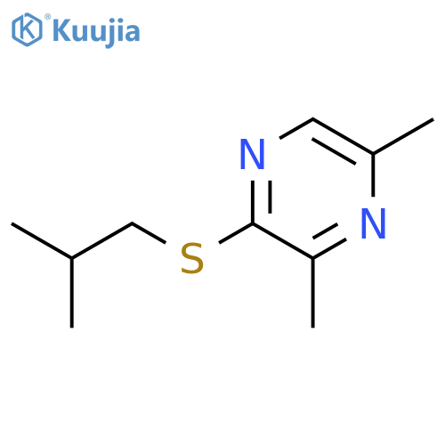 Pyrazine, 3,5-dimethyl-2-[(2-methylpropyl)thio]- structure