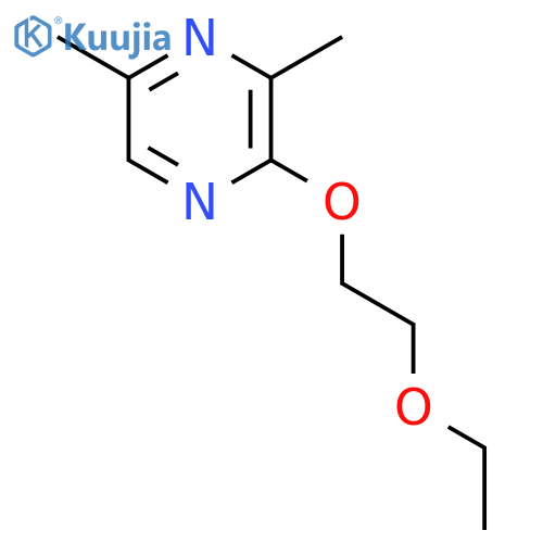 Pyrazine, 2-(2-ethoxyethoxy)-3,5-dimethyl- structure