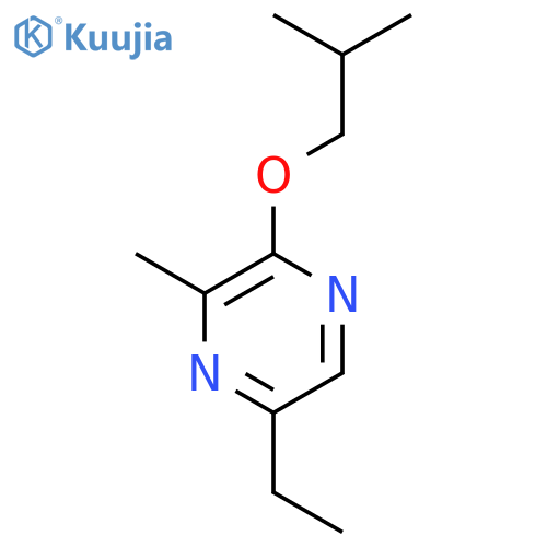 Pyrazine, 5-ethyl-3-methyl-2-(2-methylpropoxy)- structure