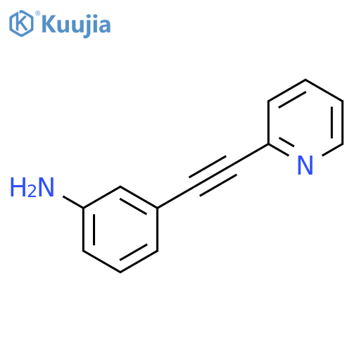 3-2-(pyridin-2-yl)ethynylaniline structure
