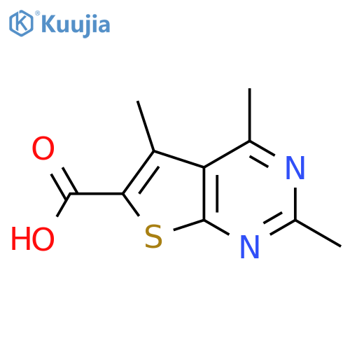 trimethylthieno2,3-dpyrimidine-6-carboxylic Acid structure
