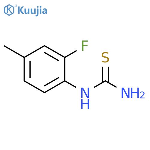 (2-fluoro-4-methylphenyl)thiourea structure