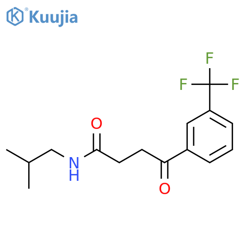N-(2-methylpropyl)-4-oxo-4-[3-(trifluoromethyl)phenyl]butanamide structure