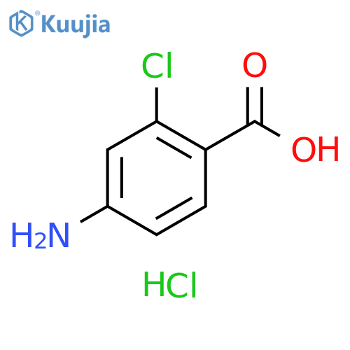 4-Amino-2-chlorobenzoic acid hydrochloride structure