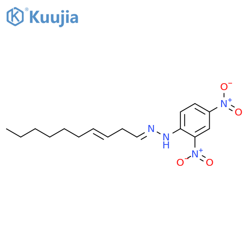 3-Decenal, (2,4-dinitrophenyl)hydrazone structure