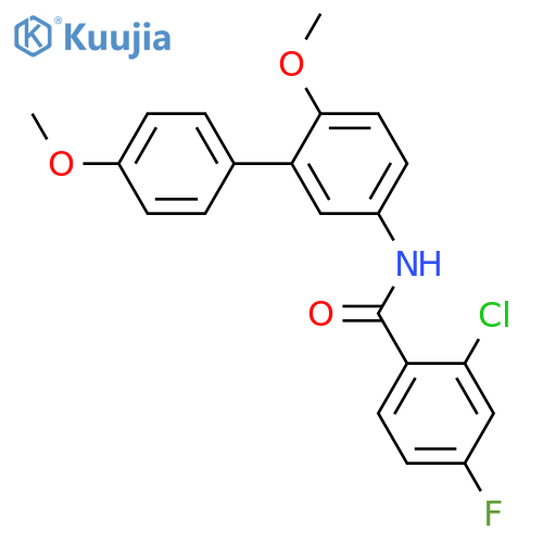 Benzamide, 2-​chloro-​N-​(4',​6-​dimethoxy[1,​1'-​biphenyl]​-​3-​yl)​-​4-​fluoro- structure