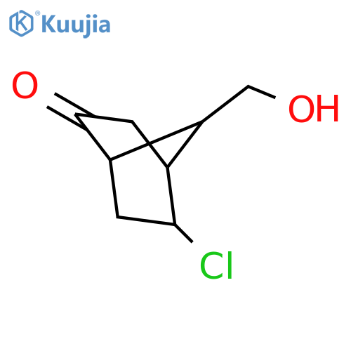 5-chloro-7-(hydroxymethyl)bicyclo2.2.1heptan-2-one structure