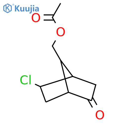 Bicyclo[2.2.1]heptan-2-one, 7-[(acetyloxy)methyl]-5-chloro- structure