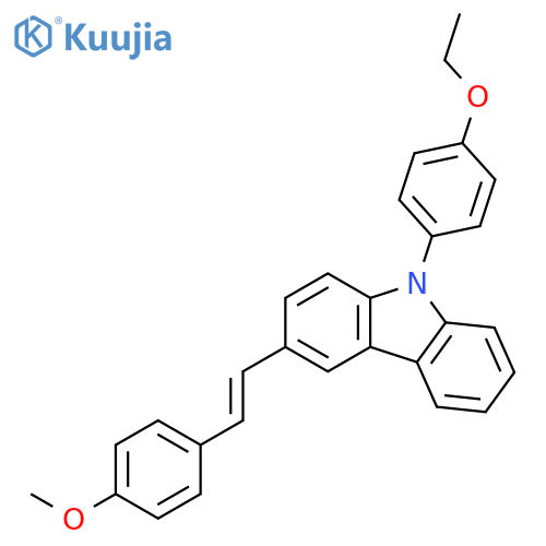 9-(4-Ethoxyphenyl)-3-[2-(4-methoxyphenyl)ethenyl]-9H-carbazole structure