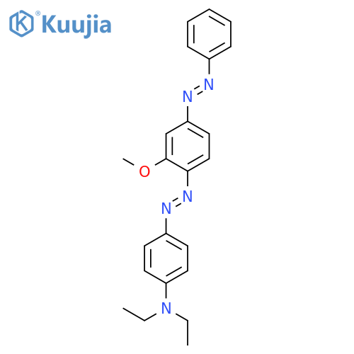 Benzenamine, N,N-diethyl-4-[[2-methoxy-4-(phenylazo)phenyl]azo]- structure