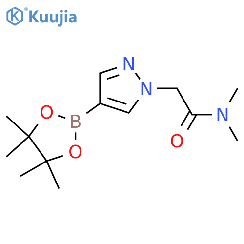 N,N-Dimethyl-2-[4-(tetramethyl-1,3,2-dioxaborolan-2-yl)-1H-pyrazol-1-yl]acetamide structure