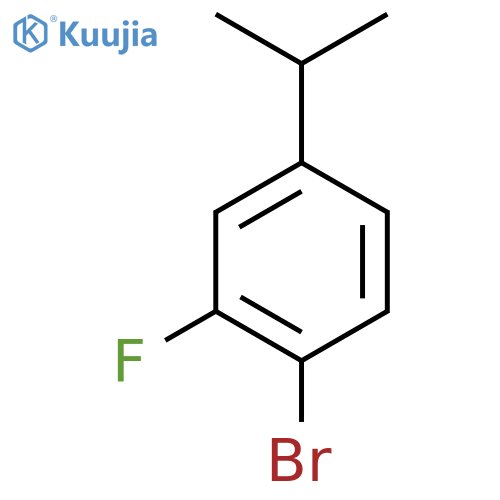 Benzene, 1-bromo-2-fluoro-4-(1-methylethyl)- structure