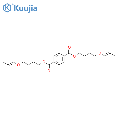 1,4-Benzenedicarboxylic acid, bis[4-(1-propenyloxy)butyl] ester structure