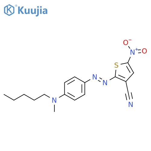 3-Thiophenecarbonitrile, 2-[[4-(methylpentylamino)phenyl]azo]-5-nitro- structure
