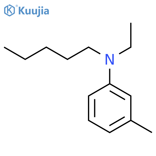 Benzenamine, N-ethyl-3-methyl-N-pentyl- structure