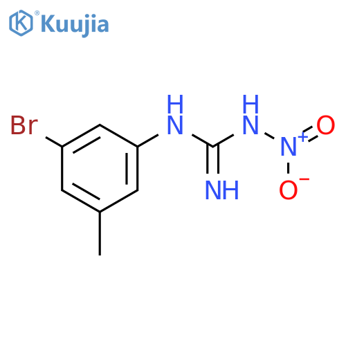 Guanidine, N-(3-bromo-5-methylphenyl)-N'-nitro- structure