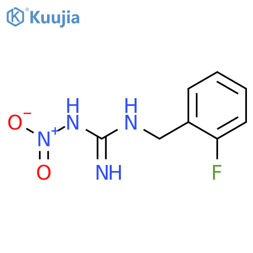 Guanidine, N-[(2-fluorophenyl)methyl]-N'-nitro- structure