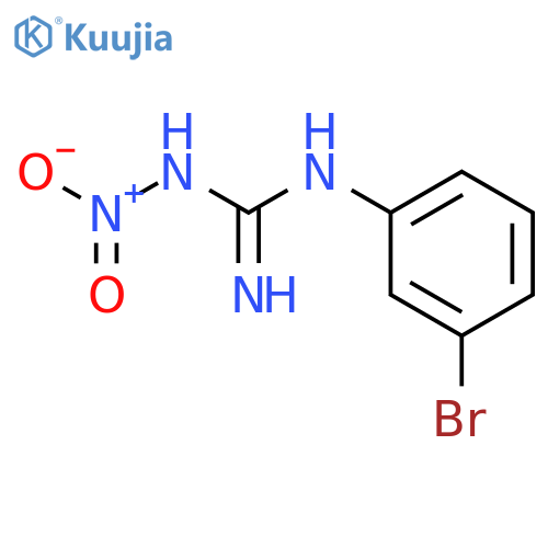 Guanidine, N-(3-bromophenyl)-N'-nitro- structure