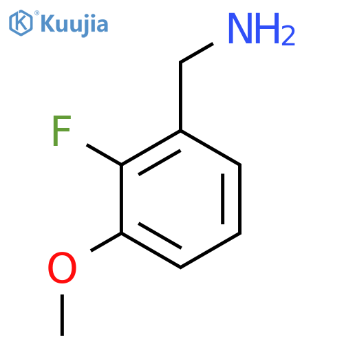 (2-fluoro-3-methoxyphenyl)methanamine structure