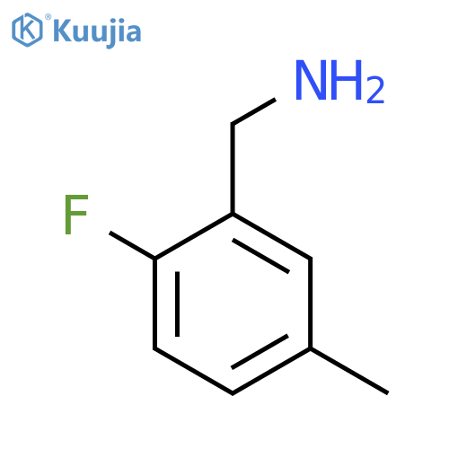 2-Fluoro-5-methylbenzylamine structure