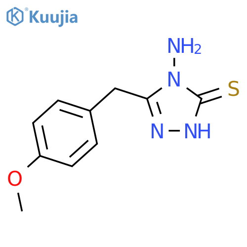 4-Amino-5-(4-methoxybenzyl)-4H-1,2,4-triazole-3-thiol structure